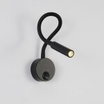 Applique de lecture noir, lampe col de cygne flexible led 2w 3000k fixation liseuse murale 85 - 265v ... Applique de lecture noir, lampe col de cygne flexible led 2w 3000k fixation liseuse murale 85 - 265v ...