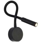 Applique de lecture noir, lampe col de cygne flexible led 3w 3000k fixation liseuse murale 240v avec ...