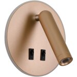 Applique led 8w avec spot et interrupteur furla wl537421gd italux