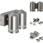 Applique led acier inoxydable avec t�te conique - applique murale led - �clairage ext�rieur - luminaire ...