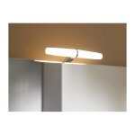 Applique murale led 6w ip44 ? finition chrom�e ? �clairage 4000k pour salle de bain ? installation sur ...