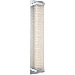 Applique led lampe de cage d'escalier lampe de salon verre chrome applique murale, 12w 1020lm blanc chaud, ...