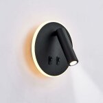 Applique led, applique de lecture de chevet, liseuses murales led 12w, spot orientable ?3w + 9w 3000k ...