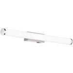 Applique led mattimo pour salle de bain en mtal chrom avec diffuseur blanc ip44 et interrupteur l. ...