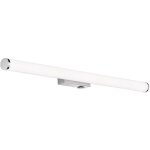 Applique led mattimo pour salle de bain en mtal chrom avec diffuseur blanc ip44 et interrupteur l. ...