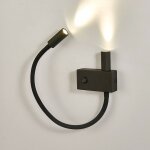 Applique liseuse double lumi�re �pur�e noire - nanda