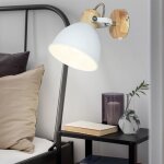 Applique liseuse lampe de salon applique murale lampe de chambre orientable, métal aspect bois blanc, ... Applique liseuse lampe de salon applique murale lampe de chambre orientable, métal aspect bois blanc, ...