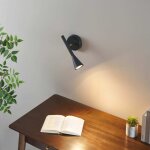 Applique liseuse noire orientable au design moderne - holen