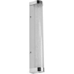 Applique / luminaire led de miroir orbis tube chrome, verre bull�, 9 w 900 lm 3000 / 4000 k gradable ...