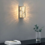 Applique m�tal chrom� et cristaux - elina