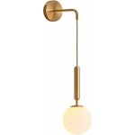 Applique moderne � boule de verre e27, applique murale d'�clairage int�rieur minimaliste nordique, adapt�e ...