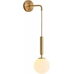 Ikodm - applique moderne  boule de verre e27, applique murale d'clairage intrieur minimaliste nordique, ...