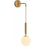 Applique moderne � boule de verre e27, applique murale d'�clairage int�rieur minimaliste nordique, adapt�e ...