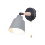 Applique mural intrieur design avec interrupteur lampe de chevet eclairage dcor gris