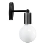 Toolight - applique murale 392205 m�tal noir mat balle 1 - points de lumi�re e27 10x10x8cm