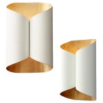 Toolight - applique murale app1056 - 1w blanche or 2 - points de lumi�re g9 10, 5x16x25, 5cm