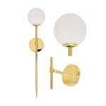 Toolight - applique murale app578 - 1w moderne or balle 1 - points de lumire g9 15x10x42cm