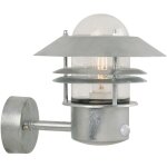 Applique murale blokhus up sensor acier galvanis acier galvanis, h. 23 - ip54 - e27 / nordlux extrieur ...