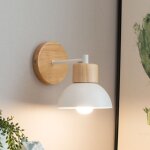 Applique murale bois nordique simple moderne - cr�ative lampe chevet pour salon chambre enfant couloir ...
