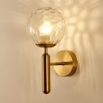 Applique murale boule de verre moderne pour salon chambre escaliers lumire led nordique chevet applique ...