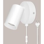 Applique murale chambre vintage lampe murale avec interrupteur et prise spot mural noir interieur orientable ...