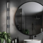 Applique murale applique couloir lampe salon argent commutable chambre, mtal acrylique finition satine, ...