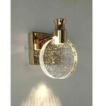 Applique murale cristal, luminaire mural interieur de style nordique de luxe, lampe murale ronde cr�atif ...