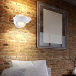 Applique murale à éclairage indirect led blanc demi - cercle, éclairage up down, 2x led 1x 3w 1x4, 5w ... Applique murale à éclairage indirect led blanc demi - cercle, éclairage up down, 2x led 1x 3w 1x4, 5w ...