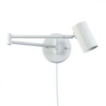 Barcelona led - applique murale extensible 'lisa' avec prise - e27 g45 - blanc