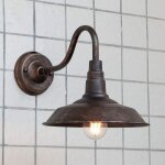 Applique murale d'ext�rieur r�tro en forme de d�me, applique murale de style industriel, applique murale ...