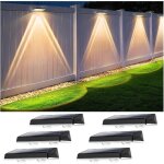 Applique murale ext�rieur solaire �tanche ip67, 6 unit� lumiere solaire exterieur blanc avec 3 modes ...