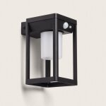 Applique murale ext�rieur solaire led 2. 5w aluminium avec d�tecteur de mouvement devah noir