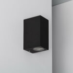 Ledkia ? applique murale ext�rieure aluminium noire ? �clairage double face ? indice de protection ip54 ...