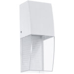 Applique d'extrieur led design jardin terrasse faade lumire down spot blanc eglo 95991