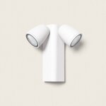 Applique murale ext�rieure led 12w aluminium abel 2 spots blanc