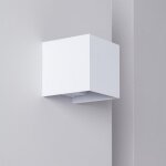 Applique murale ext�rieure led 6w aluminium �clairage double face eros 2700k blanc blanc chaud
