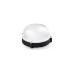 Alfa - applique murale extérieure led ronde en métal ip65 noire 12w chaude Alfa - applique murale extérieure led ronde en métal ip65 noire 12w chaude