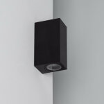 Applique murale ext�rieure miseno �clairage double face noire noir