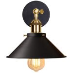 Applique murale en fer et m�tal applique murale r�tro lampe murale vintage pour chambre bar caf� noir ...