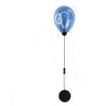 Applique murale globe bleu froiss� led 8w avec c�ble 26cm