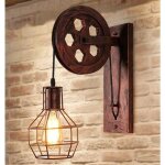 Fei yu - applique murale industrielle poulie vintage lampe de mur luminaire intérieur pour chambre salon ... Fei yu - applique murale industrielle poulie vintage lampe de mur luminaire intérieur pour chambre salon ...