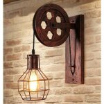 Applique murale industrielle poulie vintage lampe de mur luminaire intérieur pour chambre salon restaurant, ... Applique murale industrielle poulie vintage lampe de mur luminaire intérieur pour chambre salon restaurant, ...