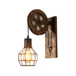 Applique murale industrielle poulie vintage lampe de mur luminaire intérieur pour chambre salon restaurant, ... Applique murale industrielle poulie vintage lampe de mur luminaire intérieur pour chambre salon restaurant, ...