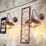 Applique murale industrielle r�tro lamp murale m�tal pot couvercle lumi�res murale cr�atif e27 �26cm ...