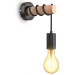 Applique murale interieur en bois et m�tal e27 vintage r�tro d�coration pour le couloir maison bar caf� ...
