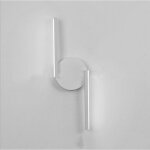 Applique murale interieur design simple , 38cm lampe de murale moderne 8w noir pour salon couloir chambre ...