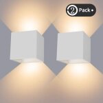 Applique murale int�rieur / ext�rieur 12w, applique murale led �tanche ip65 lampe r�glable up down design ...