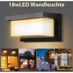 Applique murale intérieur / extérieur avec détecteur de mouvement, led 18w moderne luminaire murale, ... Applique murale intérieur / extérieur avec détecteur de mouvement, led 18w moderne luminaire murale, ...