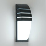 Comely - applique murale int�rieur ext�rieur, noir 12w 6000k blanc froid led, ip65 imperm�able lampe ...