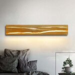 Applique murale interieur lampe murale chambre en bois - 3000k led blanc chaud 12w rotative lampe de ...